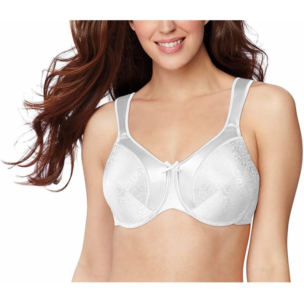 Bali Satin Tracings Minimizer Underwire Bra 40DD .